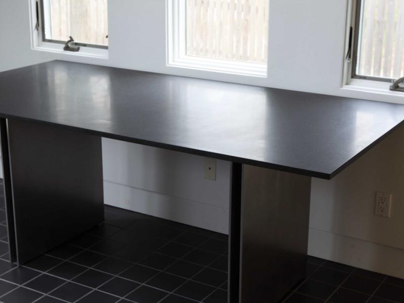 Stainless Steel and Granite Table