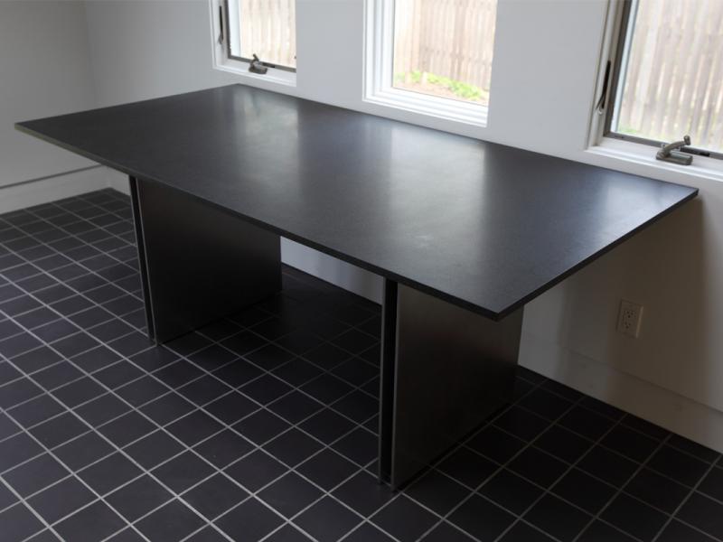Stainless Steel and Granite Table