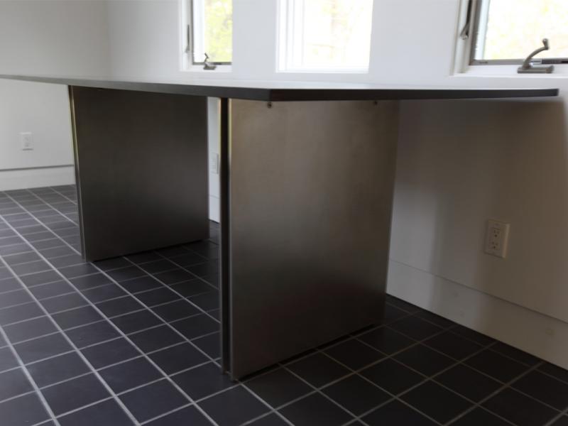 Stainless Steel and Granite Table
