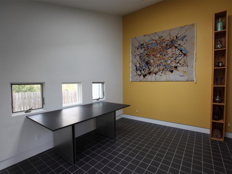 Stainless Steel and Granite Table