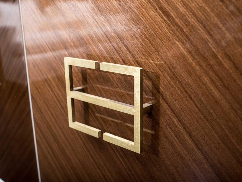 Brass Art Deco Drawer Pulls