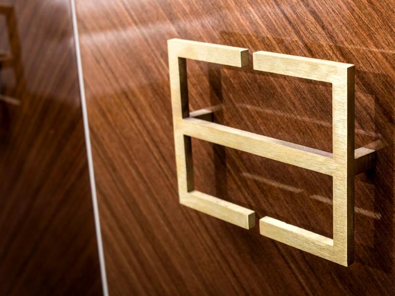 Brass Art Deco Drawer Pulls