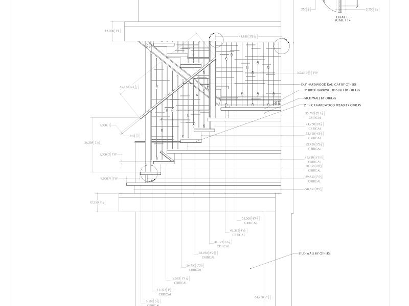 Moire Drip Forged Staircase