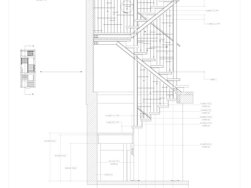 Moire Drip Forged Staircase