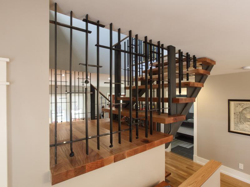 Moire Drip Forged Staircase