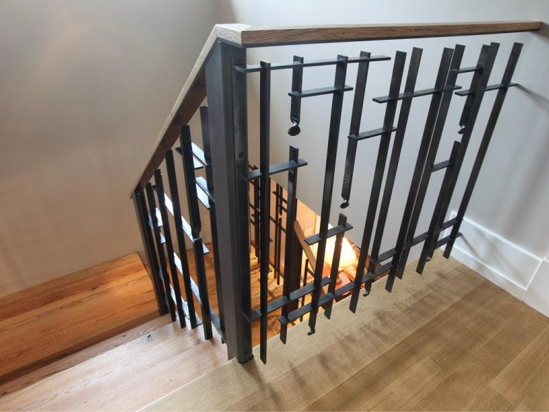 Moire Drip Forged Staircase