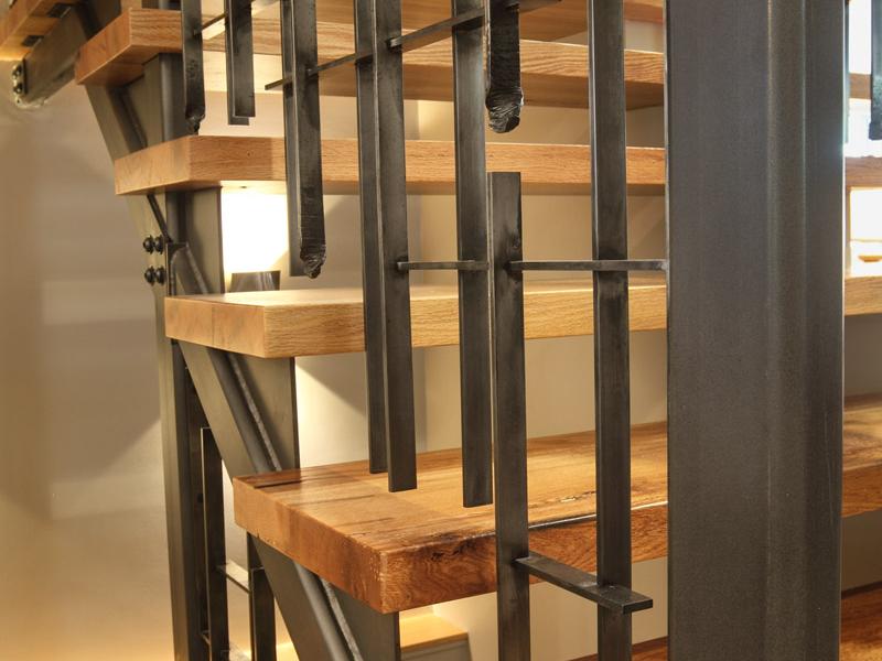 Moire Drip Forged Staircase