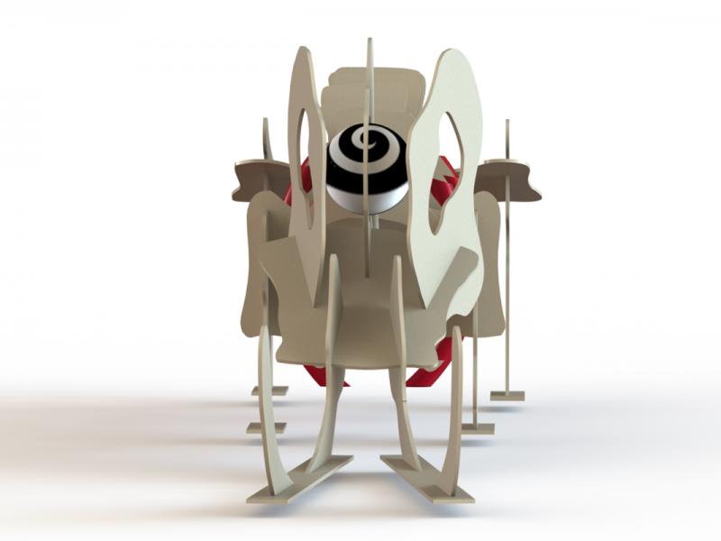 Musical Mastodon Steel Sculpture