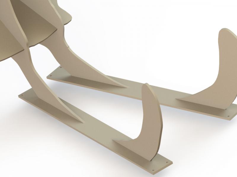 Musical Mastodon Steel Sculpture