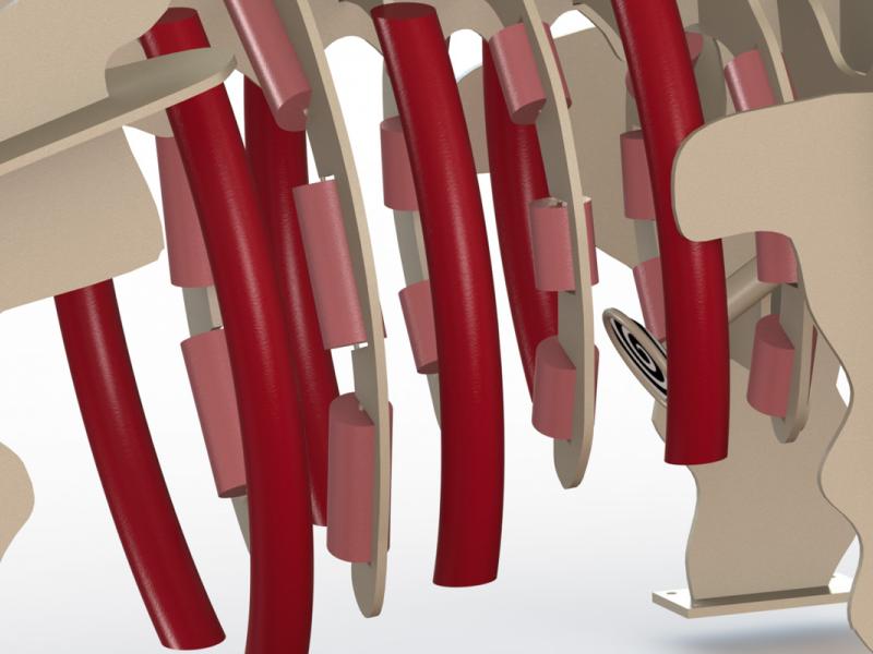 Musical Mastodon Steel Sculpture