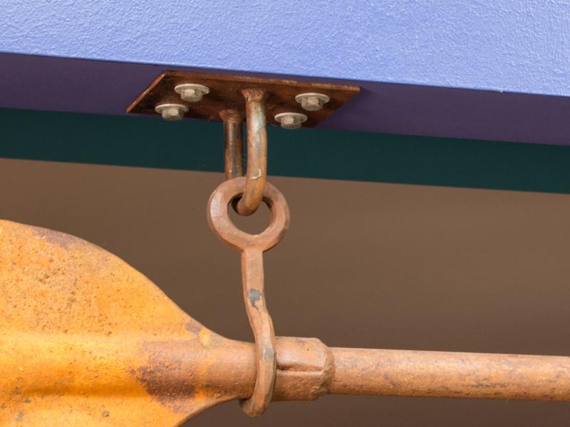 Oar Mounts Weathered Finish