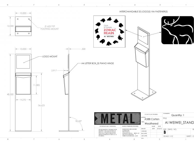 AiWeiWei Pamphlet Stand