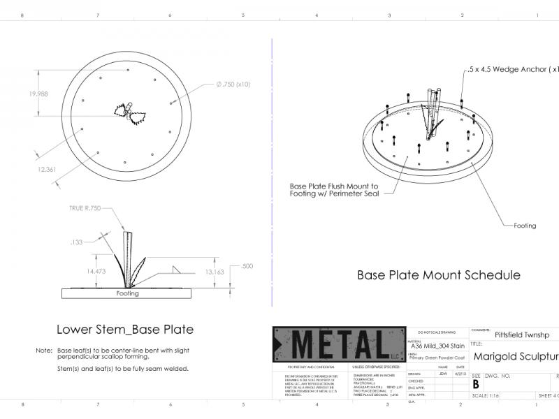 Stainless Spheres Mosaic Glass Flora Sculpture