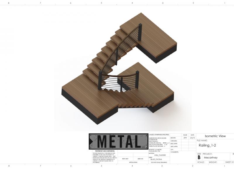 Scalloped Railing Staircase Jackson Hole