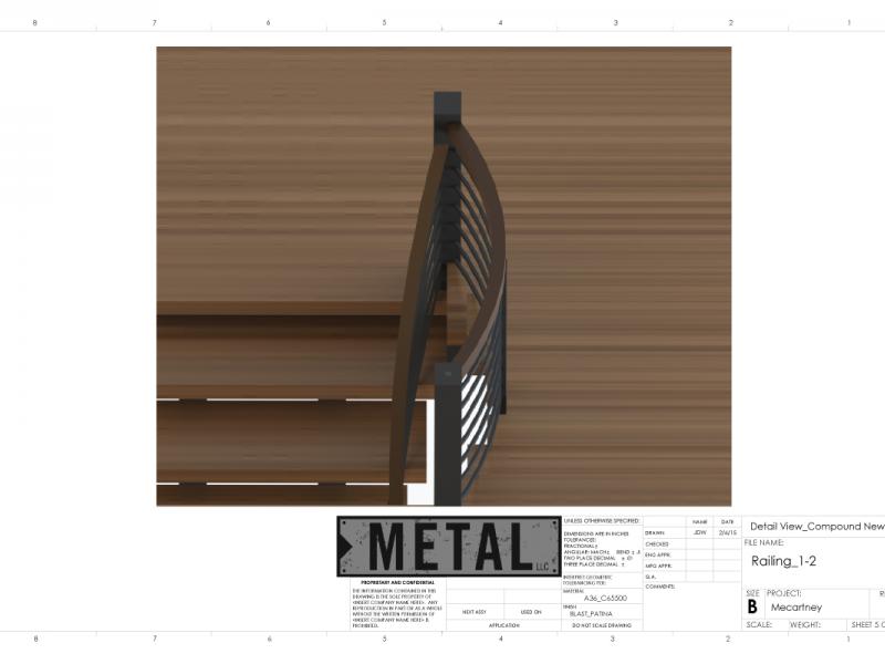 Scalloped Railing Staircase Jackson Hole