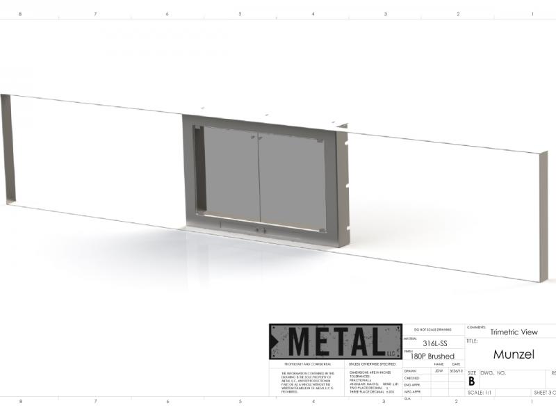 Stainless Fireplace Insert