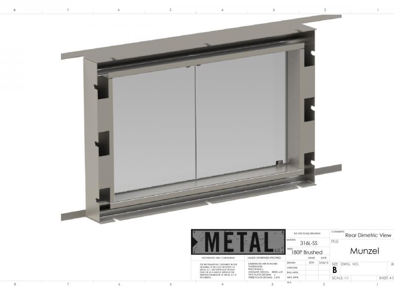 Stainless Fireplace Insert
