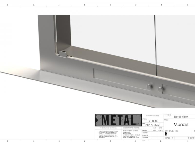Stainless Fireplace Insert