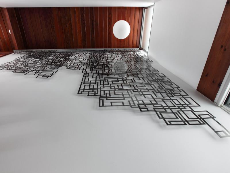 Steel Tapestry Stair Accent