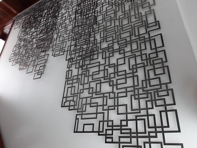 Steel Tapestry Stair Accent