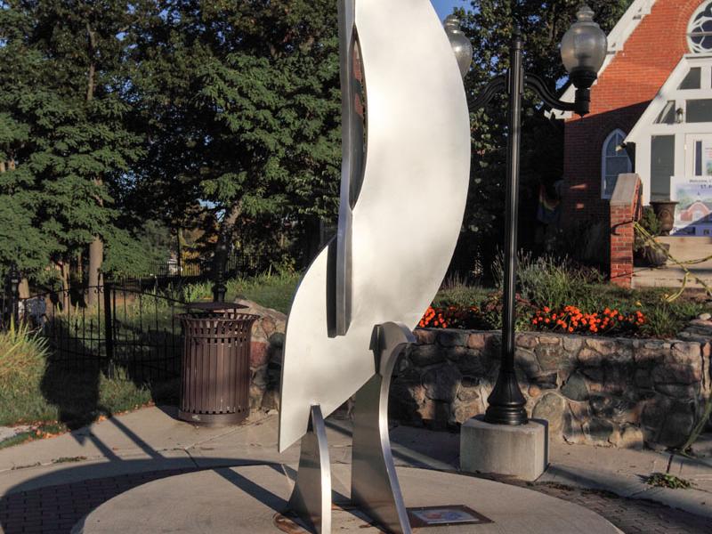 Swimming Dolphins Sculpture