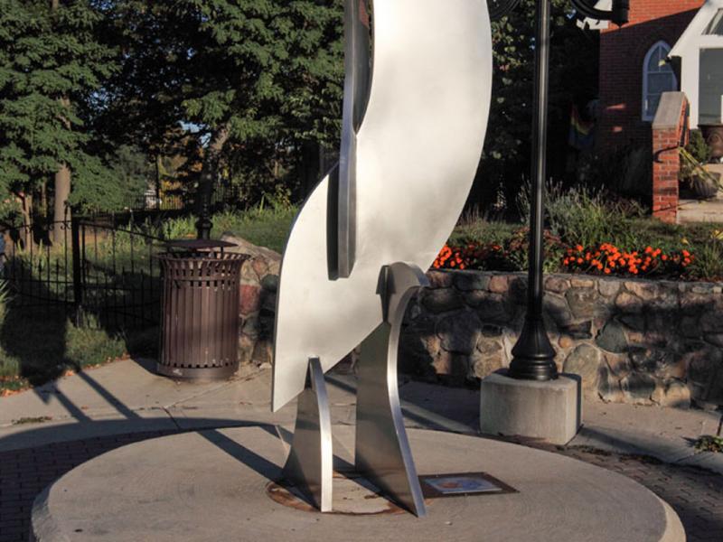 Swimming Dolphins Sculpture