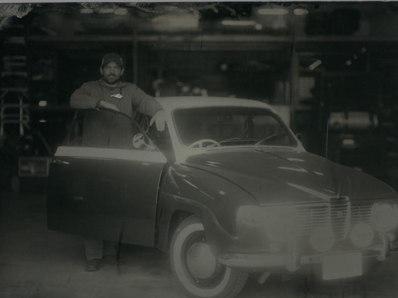 John Walters with Saab Tintype 