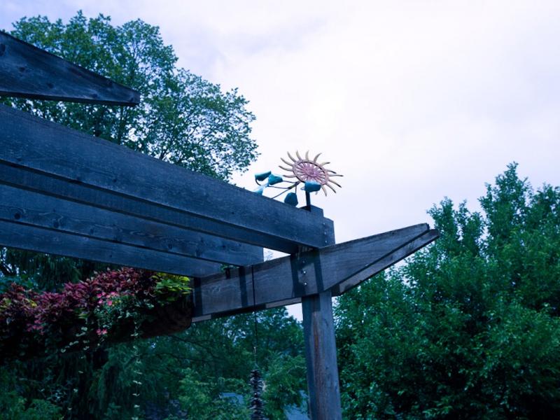 Repurposed Agricultural Components Weathervane