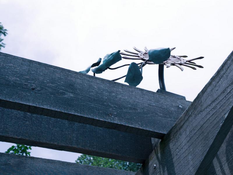 Repurposed Agricultural Components Weathervane