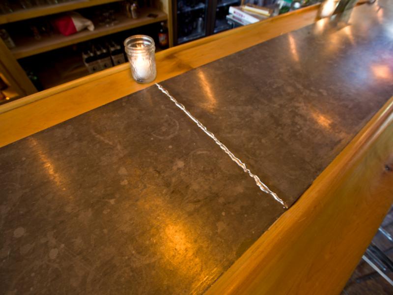 Zinc Bar at The Woodshop Clarkston, MI