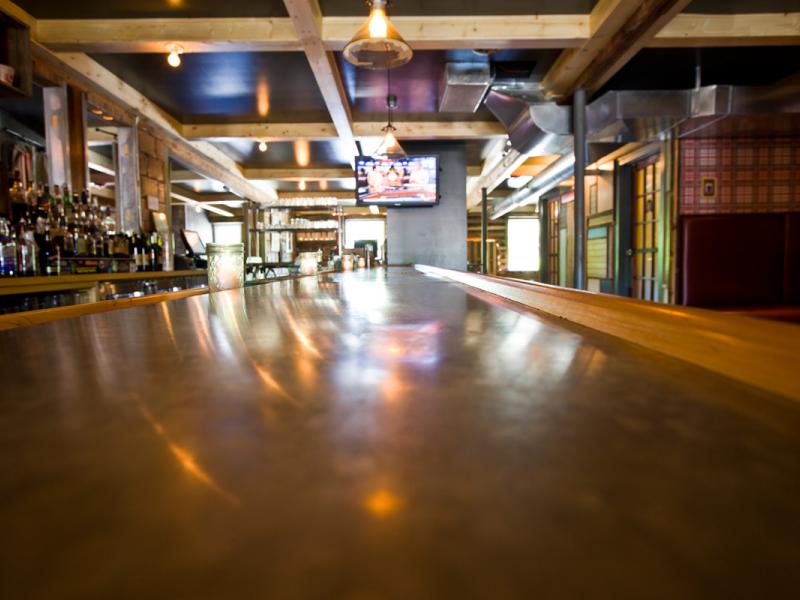 Zinc Bar at The Woodshop Clarkston, MI