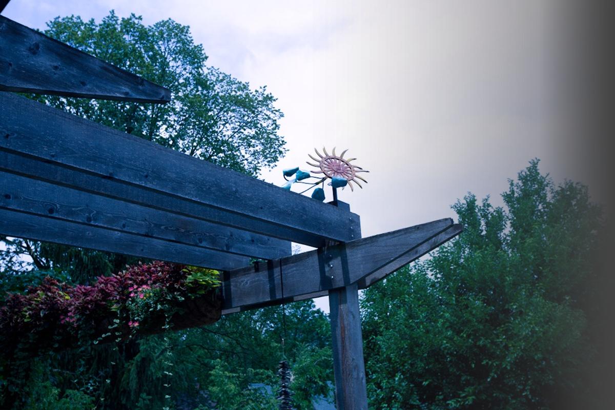 Repurposed Agricultural Components Weathervane