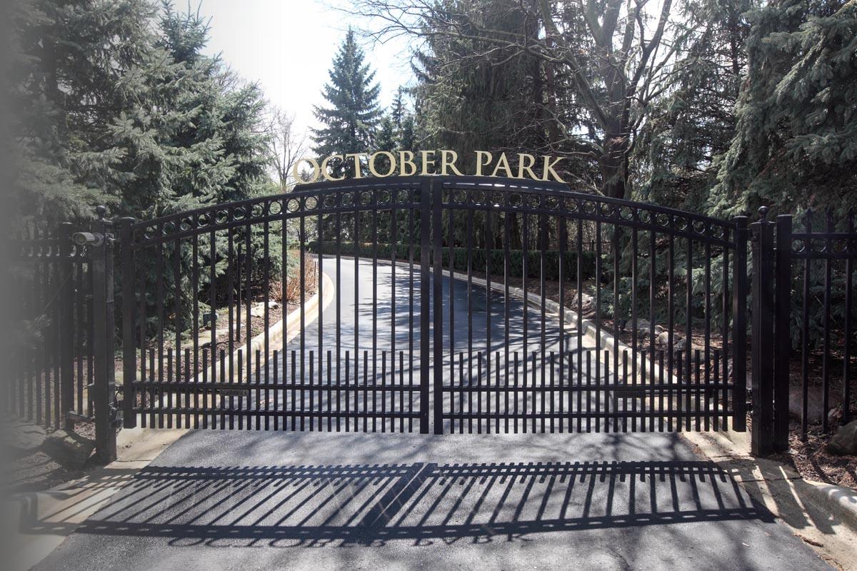 Entrance Gate October Park