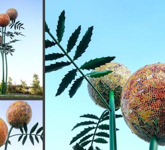 METAL-sculpture-outdoor-plant